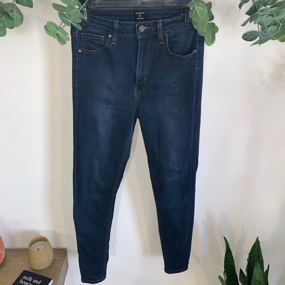 Just Black - Dark Denim Skinny Jeans